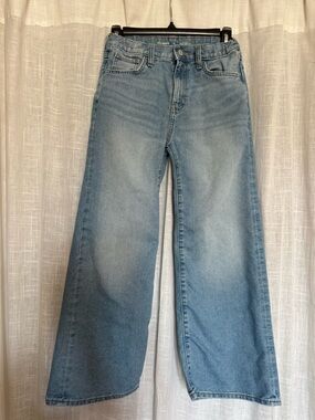 Old Navy Girls Light Blue Wide Leg Jeans